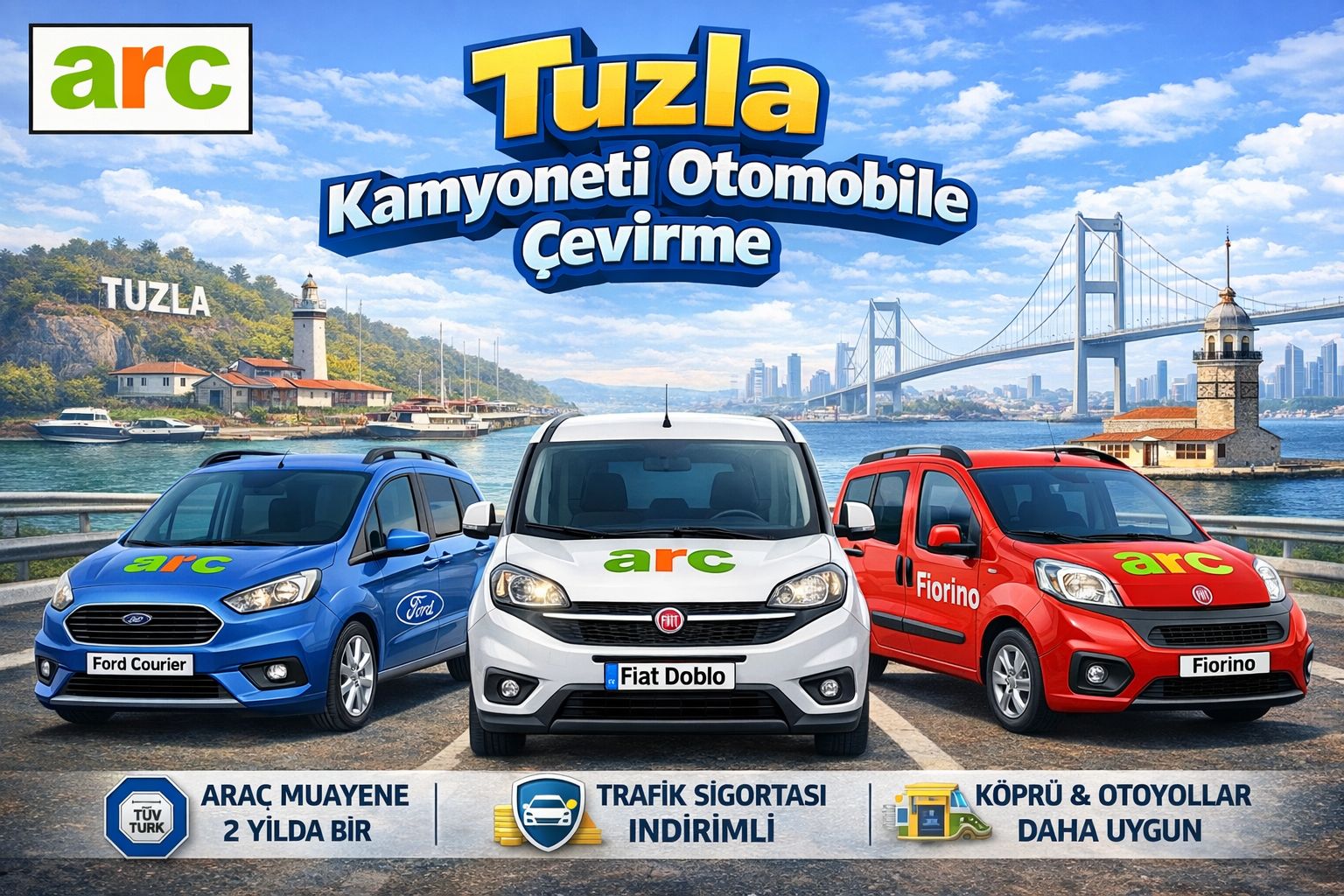 İstanbul Tuzla Kamyoneti Otomobile Çevirme